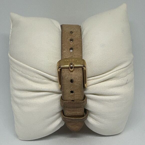 Fossil Riley ES3466 Women's Beige Leather Analog Dial Quartz Wrist Watch HME18 - Picture 5 of 11